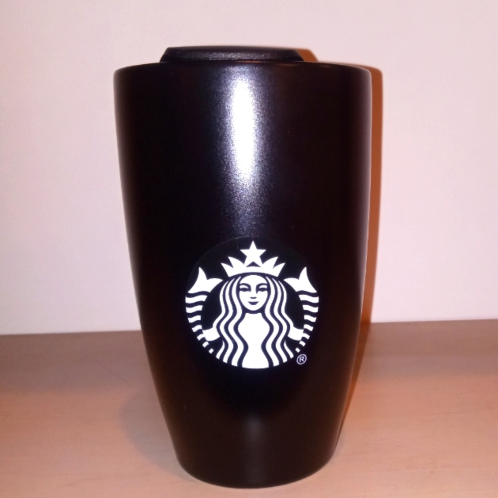 Starbucks Ceramic Heavy Insulated Black Coffee Mug